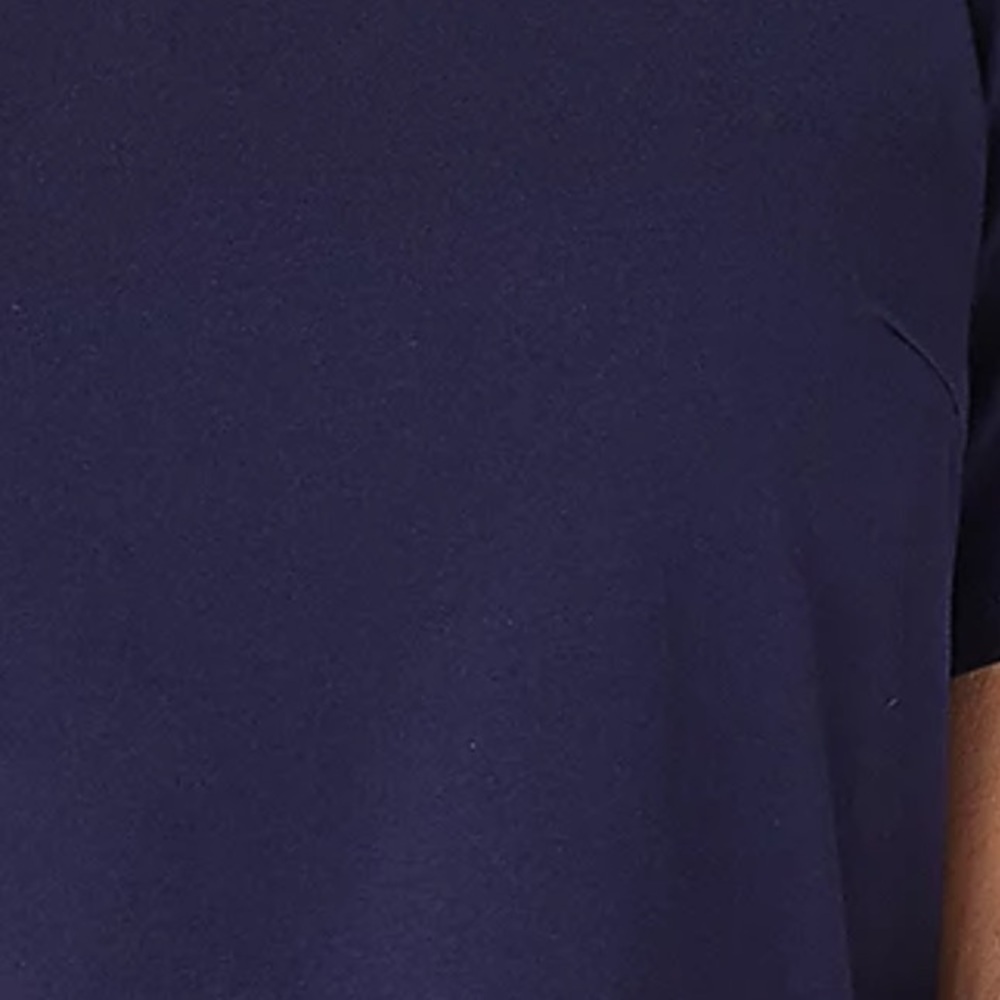 Joan Rivers Wardrobe Builders Scoop-Neck Knit Tee Navy Blue - Picture 3 of 4